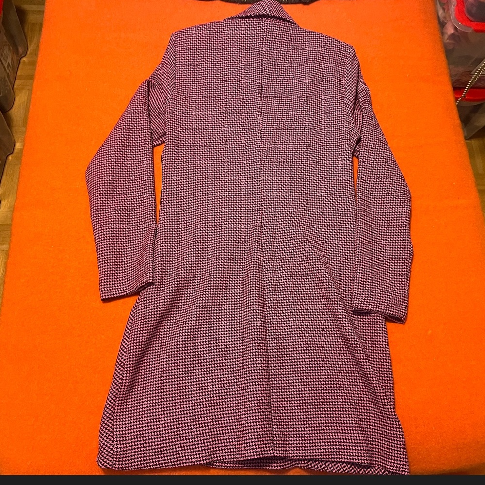 SOLD OUT Zara pink and black houndstooth blazer dress NWT - Picture 8 of 10